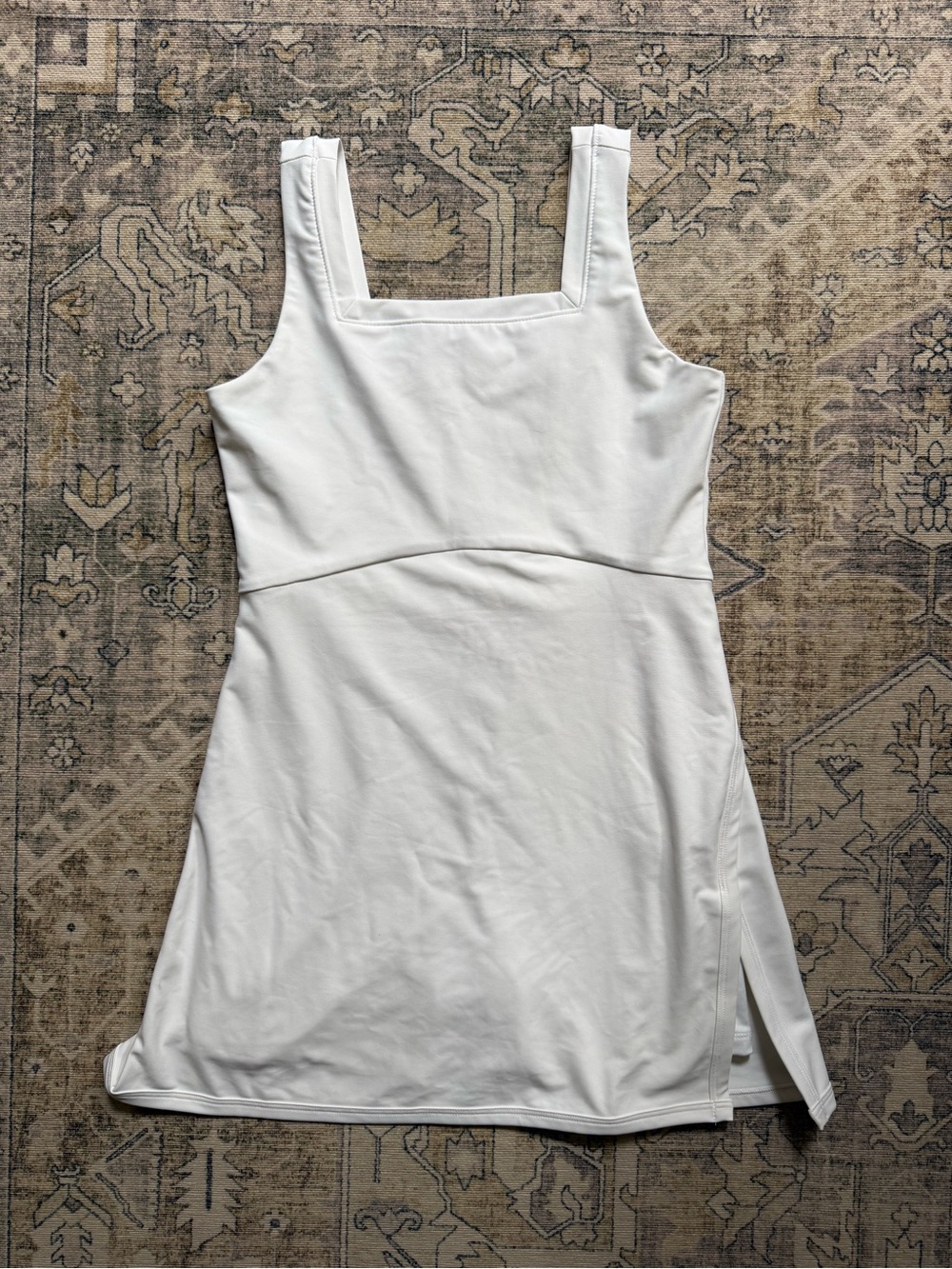 Old Navy White Square-Neck Casual Athletic Dress